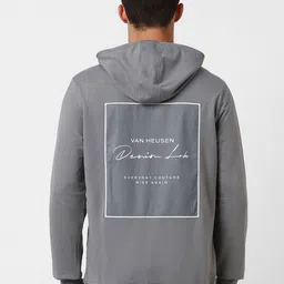 VAN HEUSEN DENIM LABS Men Printed Hooded Sweatshirt-picture-16