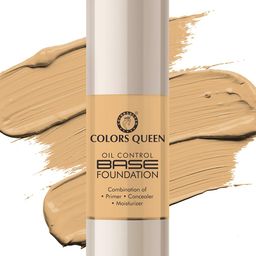 Colors Queen Oil Control Base Foundation With Primer- 30 ml- Warm Tan 05-11