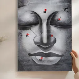 Myntra Elegant Homes Grey & red Canvas Wall Art-picture-13