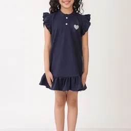 YK Flutter Sleeve Drop-Waist Dress-image-31