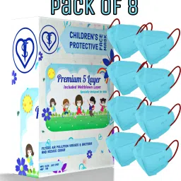 N95-kids-8PCS-DR.Blue Reusable, Washable Cloth Mask With Melt Blown Fabric Layer-9