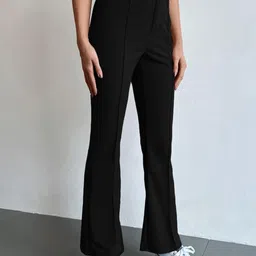 NUCOUTHS Women Super High-Rise Pleated Trousers-picture-33