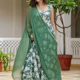 Anouk Women Floral Printed Floral Anarkali Kurta-picture-48