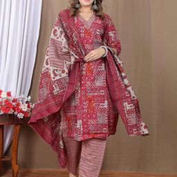 Vvlpf Women Maroon Kurta Sets-image-28