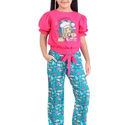Tiny Girl Girls Printed Round Neck Top With Trouser-image-43
