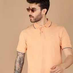 V-Mart Men Solid Polo Collar T-shirt-image-49