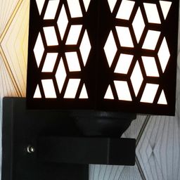 Gojeeva Brown Wood Square Wall Lamps-picture-44