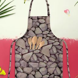 ArtzFolio Black & Brown Printed Cotton Apron-25