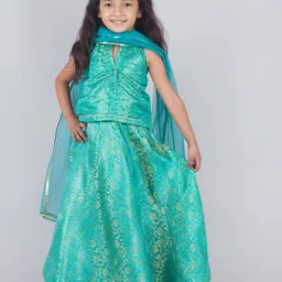 Tangerine Closet Girls Ready to Wear Lehenga & Blouse With Dupatta-picture-26