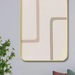 Myntra Elegant Homes Peach-Coloured & Pink Abstract Printed Wooden Wall Art-24
