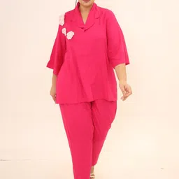 Swadeshi Shringaar Floral Top With Trouser Co-Ords-picture-17