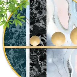 Aura White & Gold-Toned 1 Piece Wood Abstract Wall Paintings-image-89
