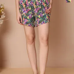 TAG 7 Women 2 Printed Lounge Shorts-image-61