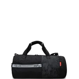 Sfane Black Medium Sports Duffel Bag With Shoulder Straps-21