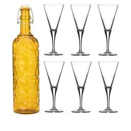 SOMIL Yellow Glass Airtight Can Bottle-image-62