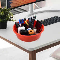 Kuber Industries Red and Pink 3 Pieces Desk Organisers image 4