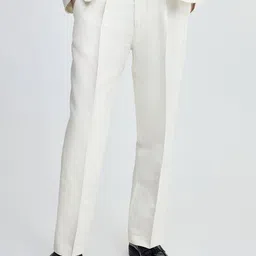H&M Regular Fit Linen-Blend Suit Trousers-picture-17