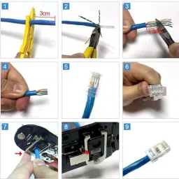 Di RJ45 Cat6 Pass-Through Connector RJ45 Ends (Pack of 50) Network Interface Card image 5