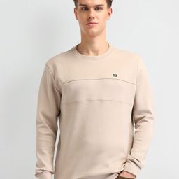 Arrow Sport Men Round Neck Long Sleeves Cotton Sweatshirt-image-61