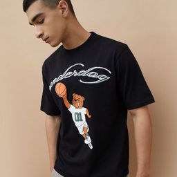 Fame Forever by Lifestyle Men Printed Applique T-shirt-picture-5