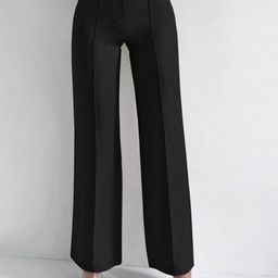 DIMPY GARMENTS Women Relaxed High-Rise Straight Fit Wide Leg-image-102