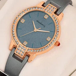 DressBerry Women Embellished Dial & Bracelet Style Straps Analogue Watch 413 Milky Elevate your style-image-19
