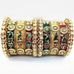 SAVORADE Set Of 14 Multi Glass Bangle-picture-45