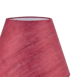 Fabindia Basix Red Frusturical Shaped Cotton Lampshade-picture-0