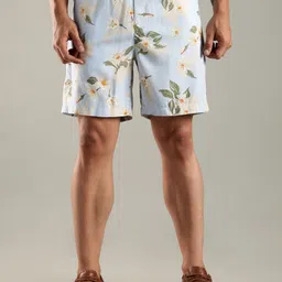 Tommy Hilfiger europe Men Floral Printed Mid-Rise Regular Shorts-picture-24