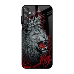 QRIOH Red Lion King Glass Case for Samsung Galaxy M15 5G Mobile Accessories-image-92