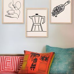 Kotart Brown & Beige 3 Pieces Wooden Restaurant Wall Arts-picture-26
