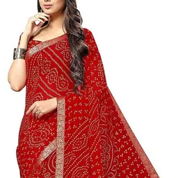 THE FASHION ATTIRE Ethnic Motifs Bandhani Printed Saree-picture-12