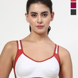 LILY Pack Of 3 Full Coverage Workout Bra-image-38