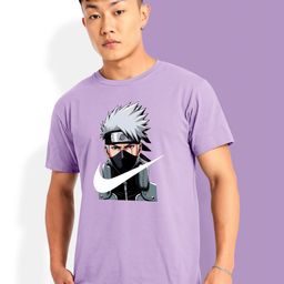 Moda Rapido Men Naruto Graphic Printed Round Neck Cotton T-shirt-picture-37