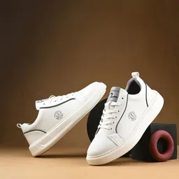 SPYKAR Men PU Round Toe Lace-Ups Sneakers-image-36