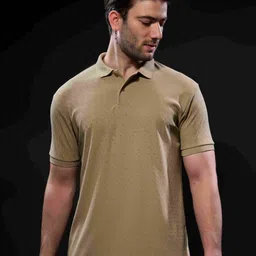 MAXZONE Men Geometric Printed Polo Collar T-shirt-image-14