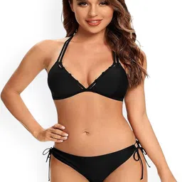 X FASHION GALLRY Halter Neck Tie-Up Swim Bikini Set-picture-14