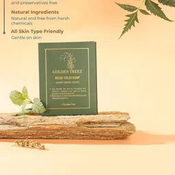 Golden Treez Set Of 3 Neem Tulsi Soaps- 115 ml Each image 2