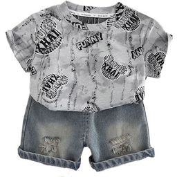 StyleCast x Revolte Boys Printed Round Neck Pure Cotton T-shirt with Shorts-picture-8