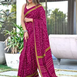 Anouk KASTURI Women Floral Printed Pure Cotton Saree-picture-56