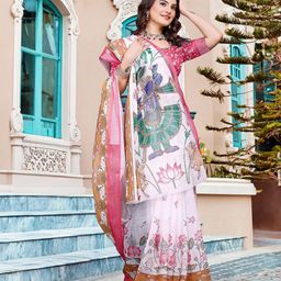 Suha Floral Pure Cotton Saree-image-85