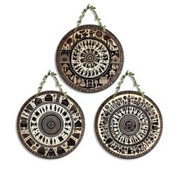 Arpita Crafts Set Of 3 Traditional Wooden Wall Decors-image-40