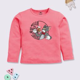 YK X Minute Mirth Girls Tom And Jerry Printed Pure Cotton T-shirt-image-17