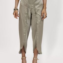 LELA Women Satin Ethnic Palazzos-image-32
