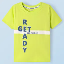 Honeyhap Boys Pack of 2 Typography Printed Round Neck Cotton T-shirts-image-39