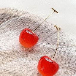 Celestria Contemporary Cherry Drop Earrings-30