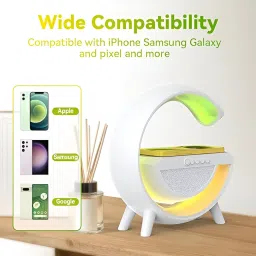 spaark and shine Spark and Shine Wireless Charger 4 in 1 Lamp with Bluetooth Speaker Charging Study Lamp image 3