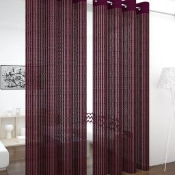 213 cm (7 ft) Polyester Transparent Door Curtain (Pack Of 2)-image-99