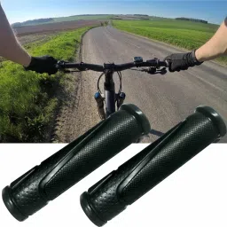 lorwadiya Cycle Handle Grip Soft Rubber Non Toxic Anti-Slip MTB Black Color Bicycle Handle Grip image 4
