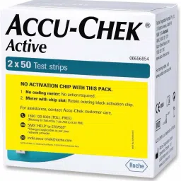 ACCU-CHEK 100 glucometer strips 100 Glucometer Strips image 2